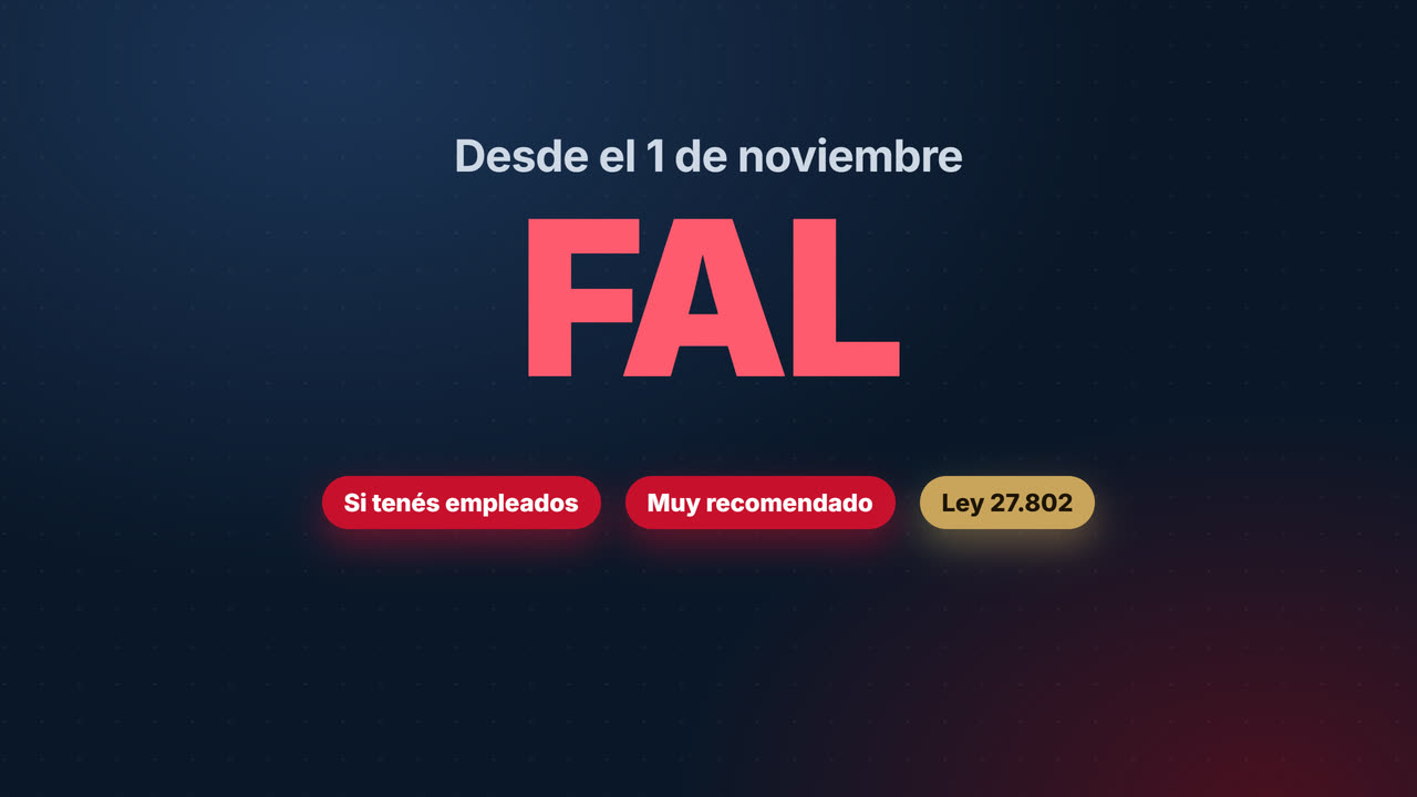 Portada del video: FAL, desde el 1 de noviembre